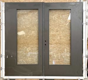 Dobbelt branddør BD60 med stålkarm.