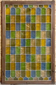 Løse vinduesrammer med blyindfattede glas