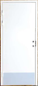 Indvendig dør med karm i stål